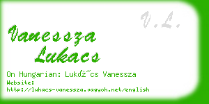 vanessza lukacs business card
